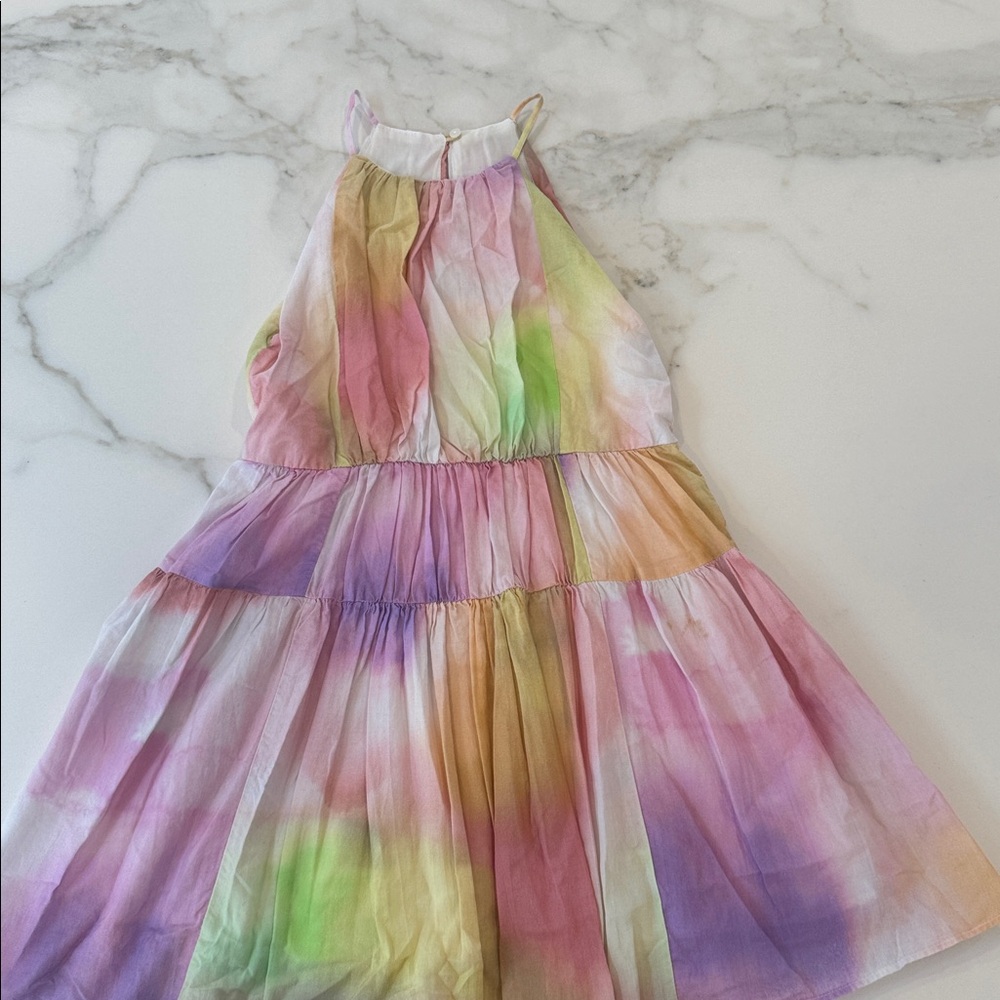 ZARA Multicolor Halter Dress. Size 8-9